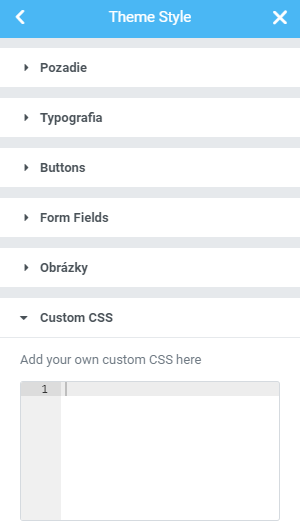 Elementor custom CSS